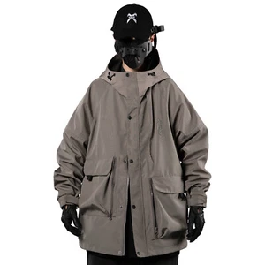 Niepce Giacca Streetwear Giapponese Uomo Urban Techwear Cappotto Completo Cerniera - Foto 1 di 36