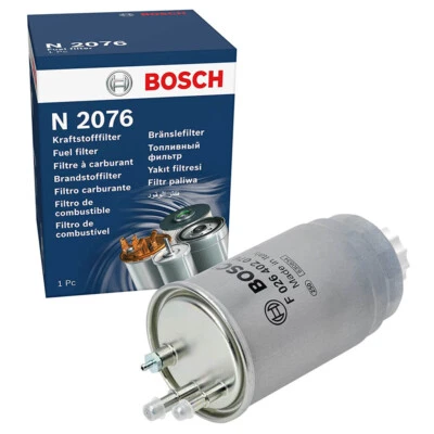 Bosch In Line Fuel Filter for Alfa Romeo Citroen Fiat Ford Peugeot F026402076 - Image 1 of 4