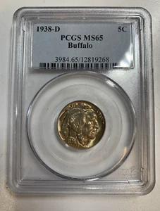 1938 D pcgs ms65 buffalo nickel see photos ready to ship #464 - Picture 1 of 2