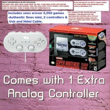 Super Nintendo Mini Snes Classic w/17 consoles, Arcade, PS1,Dreamcast & Cheats