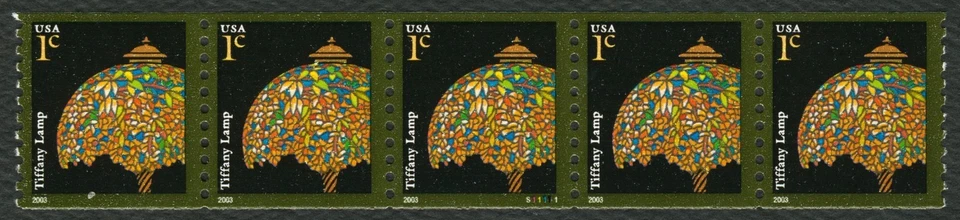 #3758 1c Tiffany Lamp, PNC S11111, Mint **ANY 5=FREE SHIPPING** - Image 1 of 1