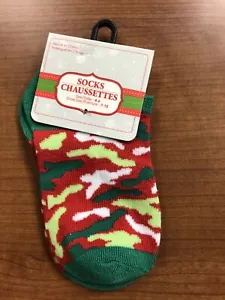 Baby, Toddler, Kids Green, Red, White Socks, Size 4-6. Christmas Socks *NEW* - Picture 1 of 2