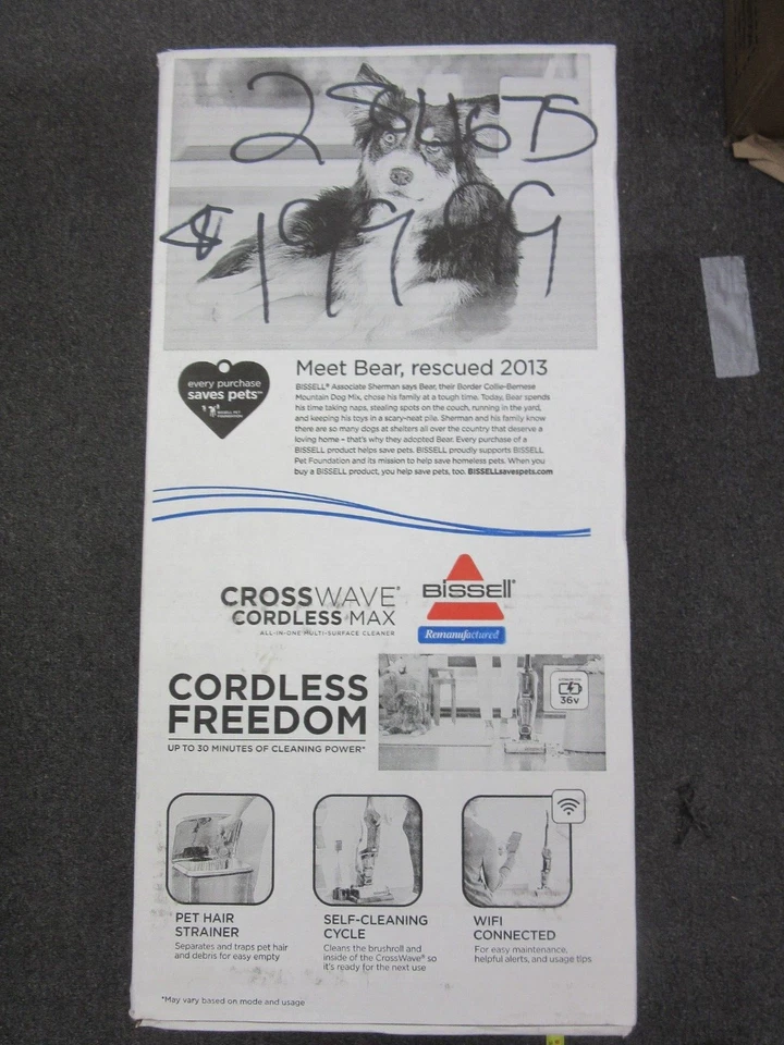 Bissell Model 2554R Crosswave Cordless Max All-In-One Multi-Surface Cleaner NEW - Image 1 of 4