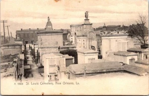 Old St Louis Cemetery New Orleans Louisiana RPPC Undivided Vintage Postcard - Picture 1 of 2