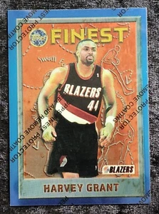 1995-96 TOPPS FINEST Harvey Grant #39 with PROTECTIVE COATING - MINT - Picture 1 of 4