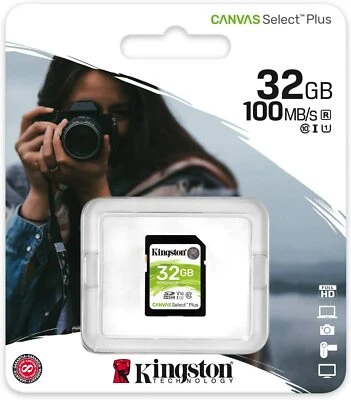 KINGSTON SD 32 GB HC CLASSE 10 SCHEDA MEMORIA SDR 32GB MEMORY CARD ADATTATORE - Immagine 1 di 2
