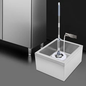 18x19In 304 Stainless Steel Commercial Kitchen Sink Utility Sink Single Bowl - Picture 1 of 15