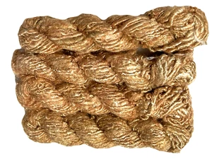 Hilo de seda de plátano reciclado dorado 200 g - Imagen 1 de 4