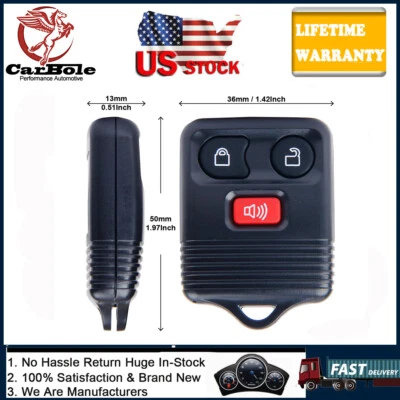 Para Ford F150 F250 entrada sem chave 2X carro controle remoto chaveiro transmissor alarme - Imagem 1 de 4