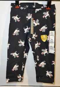 NUEVO CON ETIQUETAS Leggings Capri Cat & Jack Unicornio Gris Niñas Talla Extra Pequeña - Imagen 1 de 4