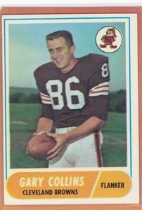 1968 TOPPS FOOTBALL GARY COLLINS #128 BROWNS EXMT *A7268 - Foto 1 di 1