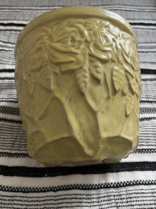 McCoy Yellow Jardiniere Rose Pattern planter - Picture 1 of 6