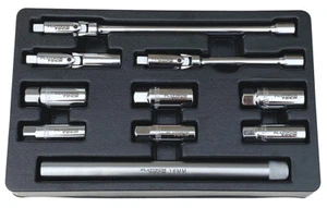 Platinum 10pc Magnetic Spark Plug Socket Set w/Locking Swivel Extensions #99610 - Picture 1 of 2