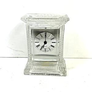 Vtg 1987 Godinger Clock Hechinger Full Lead Crystal Quartz Made In West Germany - Picture 1 of 10