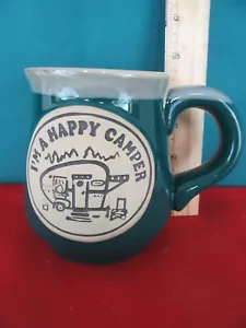 Taza de café en relieve I'm a Happy Camper taza de té grande pesada cerámica y cerámica - Imagen 1 de 4