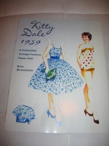 Kitty Dale 1959 A Collectible Vintage Fashion Paper Doll SIGNED Kim Brecklein - Picture 1 of 3