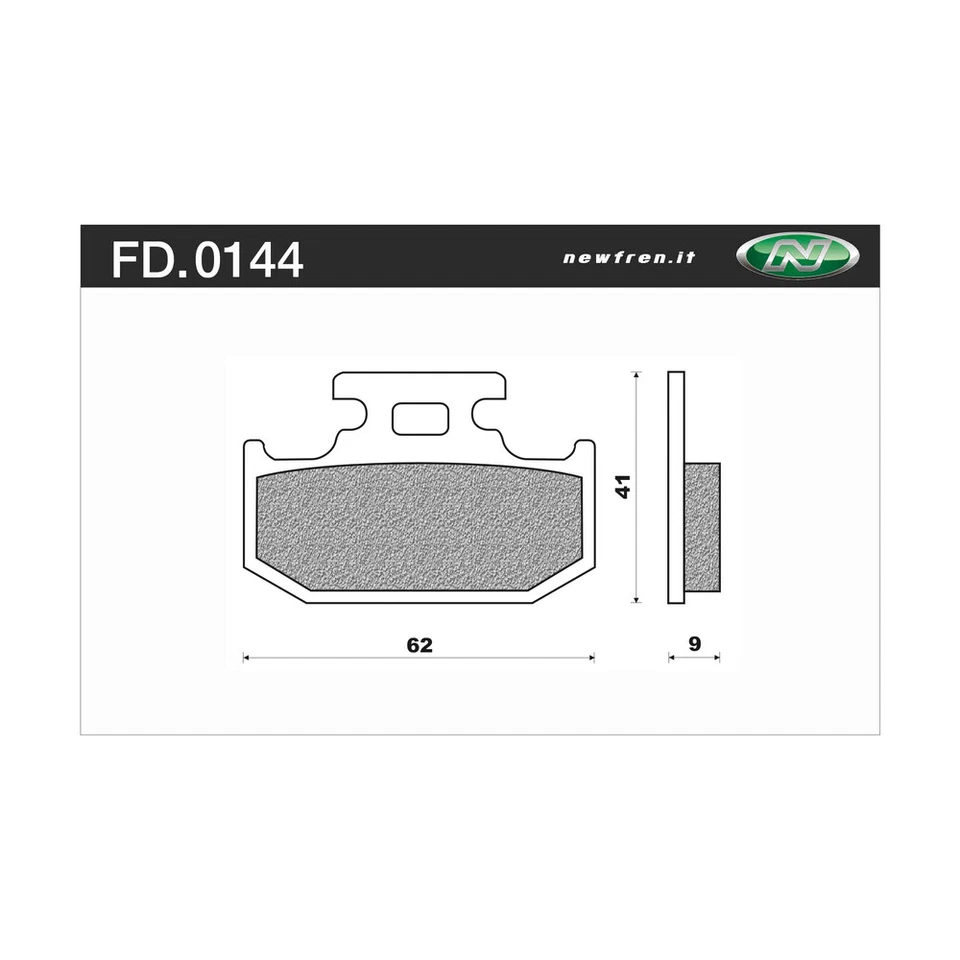 Newfren Rear Brake Pads for Suzuki RM250 1989-1990 >Off Road Organic — 第 1/1 张图片
