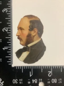 Vintage 1880’s Victorian 2 3/4” Scrap Prince Albert of Saxe-Coburg Vg - Picture 1 of 2