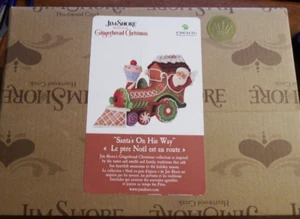 Jim Shore Gingerbread Christmas Santa's on his way 6015432 Train Engine NEW! - Picture 1 of 2