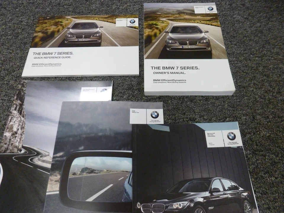 BMW 740i 740Li 750i 750Li 2012 760Li Alpina B7 manual del dueño xDrive híbrido activo Foto 1 de 1
