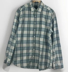 Camisa de manga larga Gap para hombre verde a cuadros con botones calce clásico talla XL - Imagen 1 de 6