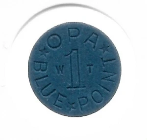Rare Old Antique Vintage WWII WT OPA Blue Ration Token US Coin Collection LOT:19 - Picture 1 of 2