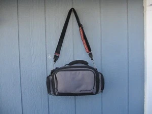Eddie Bauer Padded Camera Bag Black/Grey w/Adjustable Strap - Picture 1 of 11