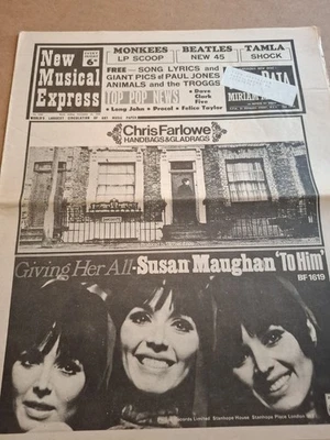 Vintage NME Magazine 18 NOVEMBER 1967 Beatles Procol Monkees Animals Troggs DC5  - Image 1 of 4