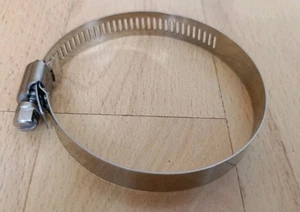 EDELSTAHLSCHELLE SCHLAUCHSCHELLE 12mm Bandweite 52 - 76 mm Ladeluftverrohrung - Bild 1 von 5