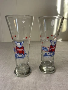 Bicchiere vintage Spuds Mackenzie Bud Light Pilsner festa animale rugby 1987 birra Libby - Foto 1 di 4