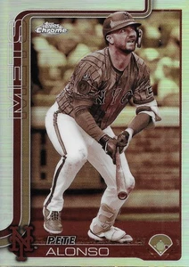 2025 Topps Chrome Pete Alonso Sepia Refractor RC #136 New York Mets - Bild 1 von 2