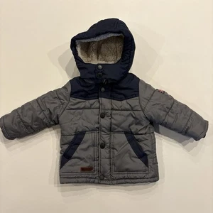 Ben Sherman Bebé Niños 12 Meses Chaqueta Forrada con Capucha Cálido Abrigo de Invierno - Imagen 1 de 11