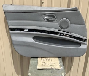 2006-2011 BMW 328i E90 Sedan Left Driver Front Interior Door Panel Grey Color - Picture 1 of 24