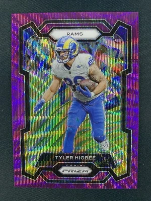 2023 Prizm Tyler Higbee #170 Purple Wave Prizm 19/99 Los Angeles Rams - Image 1 of 2