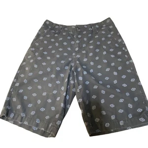 Vintage mens Roebuck & Co Navy Blue shorts Size 30 100% Cotton Flat Front Chino - Picture 1 of 11