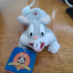 Looney Tunes Bugs Bunny Daffy Duck 8” Beanbag Plush Play-By-Play Toys 1997 - Picture 1 of 6