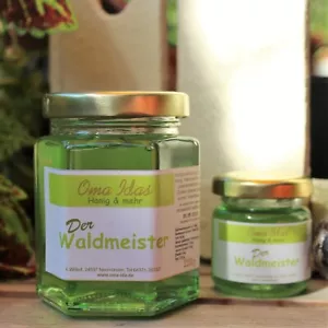 Honig mit Waldmeister Waldmeisterhonig grün Wald Glas selbstgemacht f Müsli,Brot - Bild 1 von 16