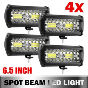 4 piezas barra de luz de trabajo LED de 6 pulgadas 4x4 vainas de inundación todo terreno SUV lámpara de conducción - Imagen 1 de 14