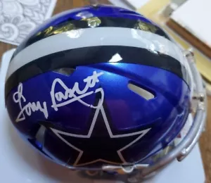 NICE Autographed Cowboys Tony Dorsett Flash Speed Mini Helmet BAS COA Football - Picture 1 of 3