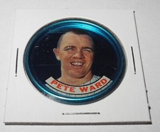 1965 Baseball Old London Space Magic Coin Pin Pete Ward Chicago White Sox v3