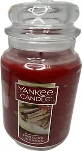 Yankee Candle Jar Candle Sparkling Cinnamon 22 oz festlicher Weihnachtsduft - Bild 1 von 5