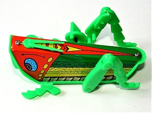 Tin Litho & Plastic Wind-Up Crawling Grasshopper Hong Kong Toy New NOS 1970s - Picture 1 of 5