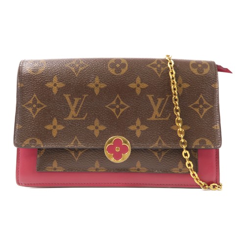 LOUIS VUITTON（LV） Borsa a tracolla Louis Vuitton LV GHW portafoglio floreale catena M69578 monogramma marrone
