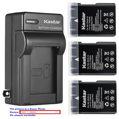 Cargador de pared de batería Kastar para cámara Nikon EN-EL14 MH-24 y Nikon D5300 DSLR Foto 1 de 4