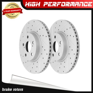 Front Drilled Brake Rotors for 2009 - 2019 Toyota Corolla Matrix Pontiac Vibe XD - Bild 1 von 10