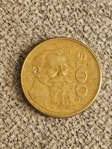 $100 MEXICO  🇲🇽 100 PESOS COIN 1990  - Picture 1 of 4
