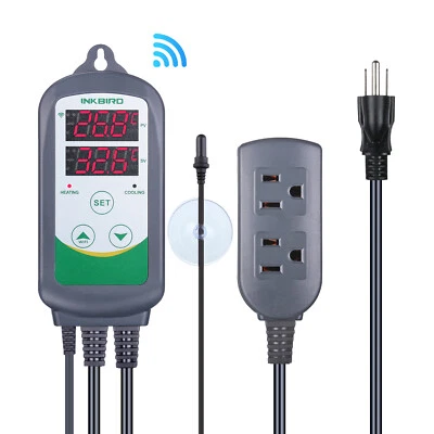 Temperature Controller ITC-308 WIFI Heat Cool Thermostat Waterproof Probe Sensor - Image 1 of 4