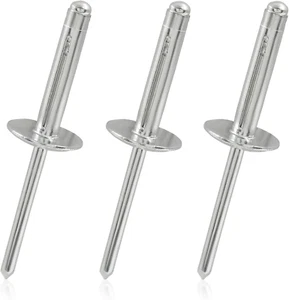 50Pcs Aluminum Tri-Fold Exploding Pop Rivets 3/16 Large Flange,3/16''X 1'' Large - Picture 1 of 12