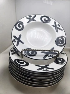 Mikasa Soup Or Salad Bowls Fashion Glaze 8pcs.Raggae. - Picture 1 of 2