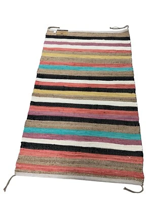 Tag Living Hand Woven Rug - Multicolor 36x60 New With Tags Makena Chindi - Image 1 of 4